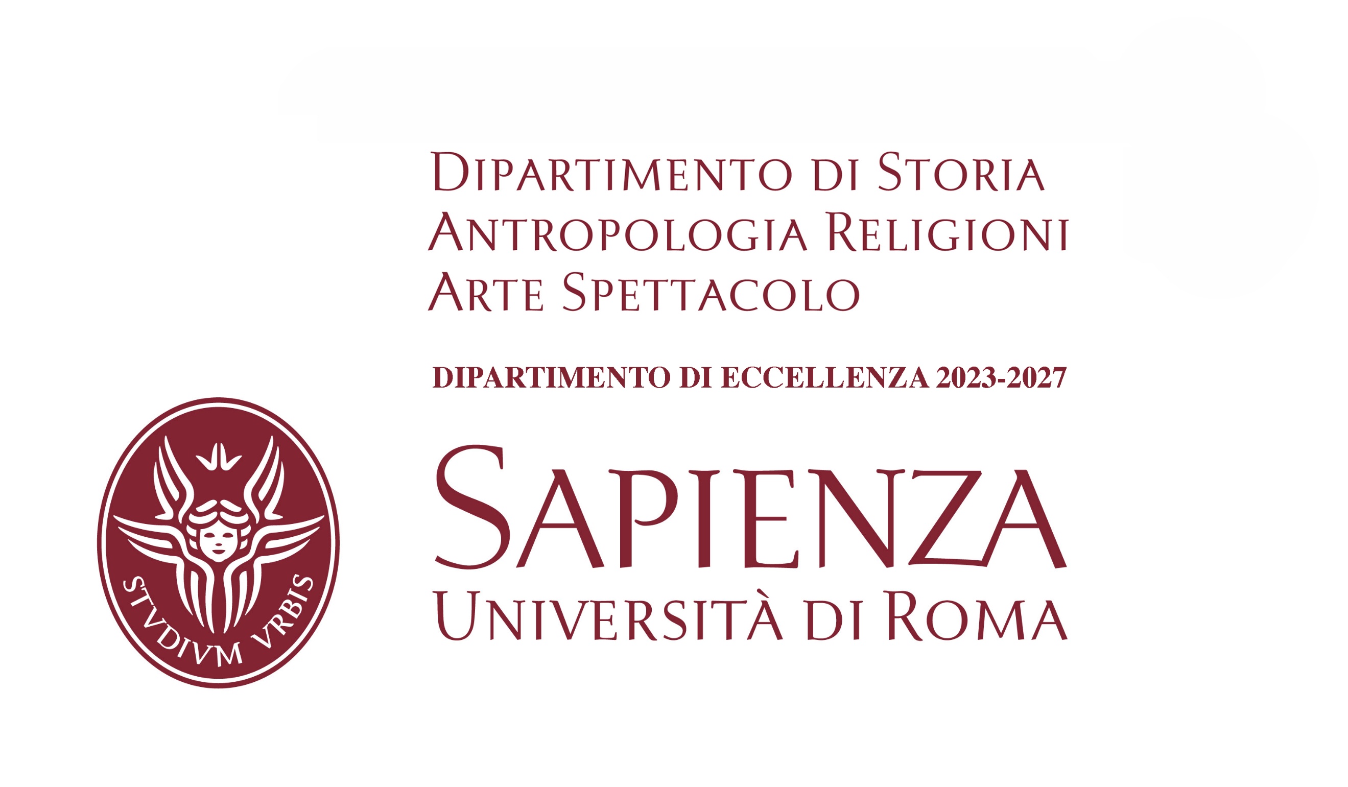 The image depicts a university logo with the text indicating the Department of History, Anthropology, and Religious Studies, and the Department of Fine Arts, alongside the university's acronym, UNIVERSITᅢタ DI ROMA, and the acronym VRBIS.
Il contenuto generato dall'IA potrebbe non essere corretto.
